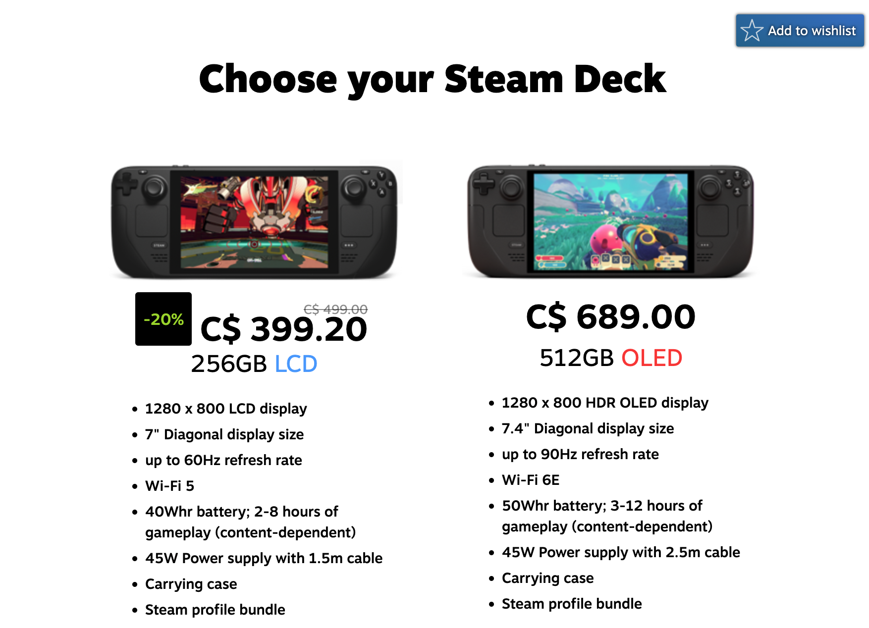 Steam Deck on sale for $399 until December 1 in Canada